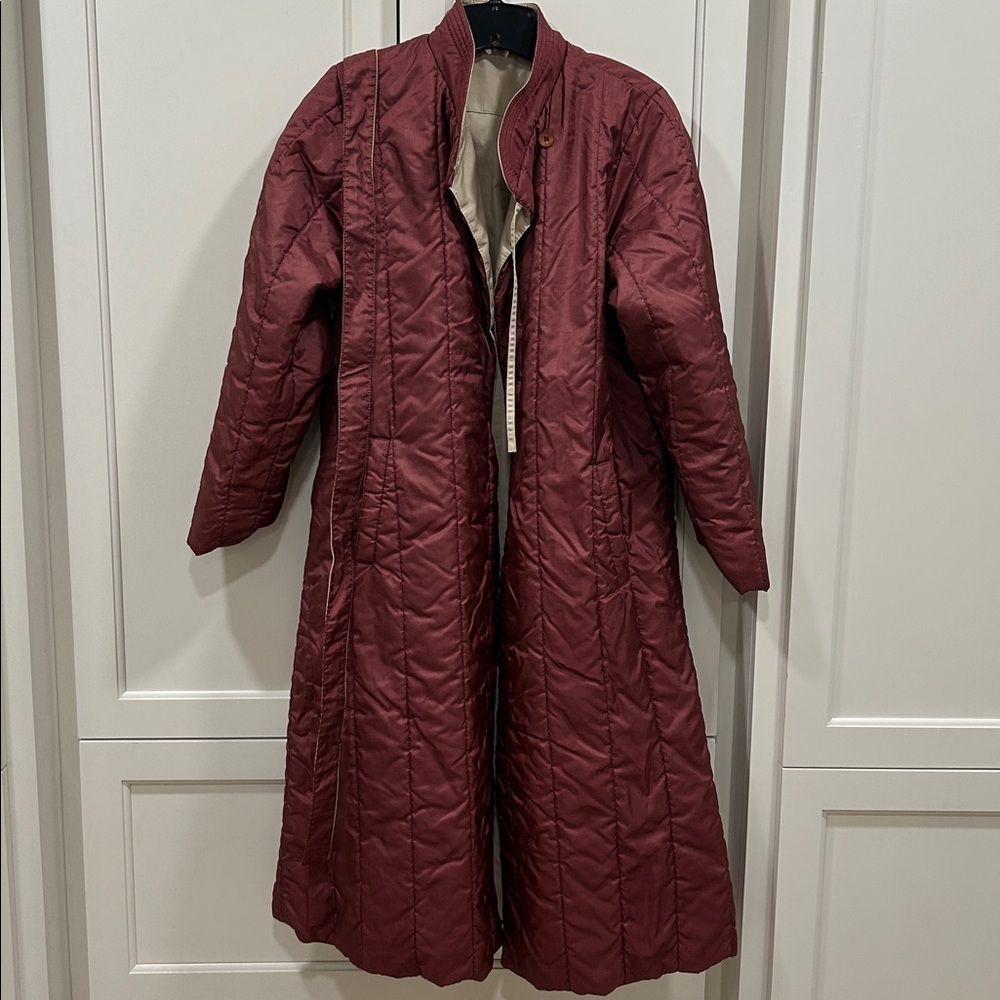 Vintage reversible trenchcoat - Picture 6 of 17